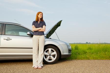 Lady Waiting for Tow 